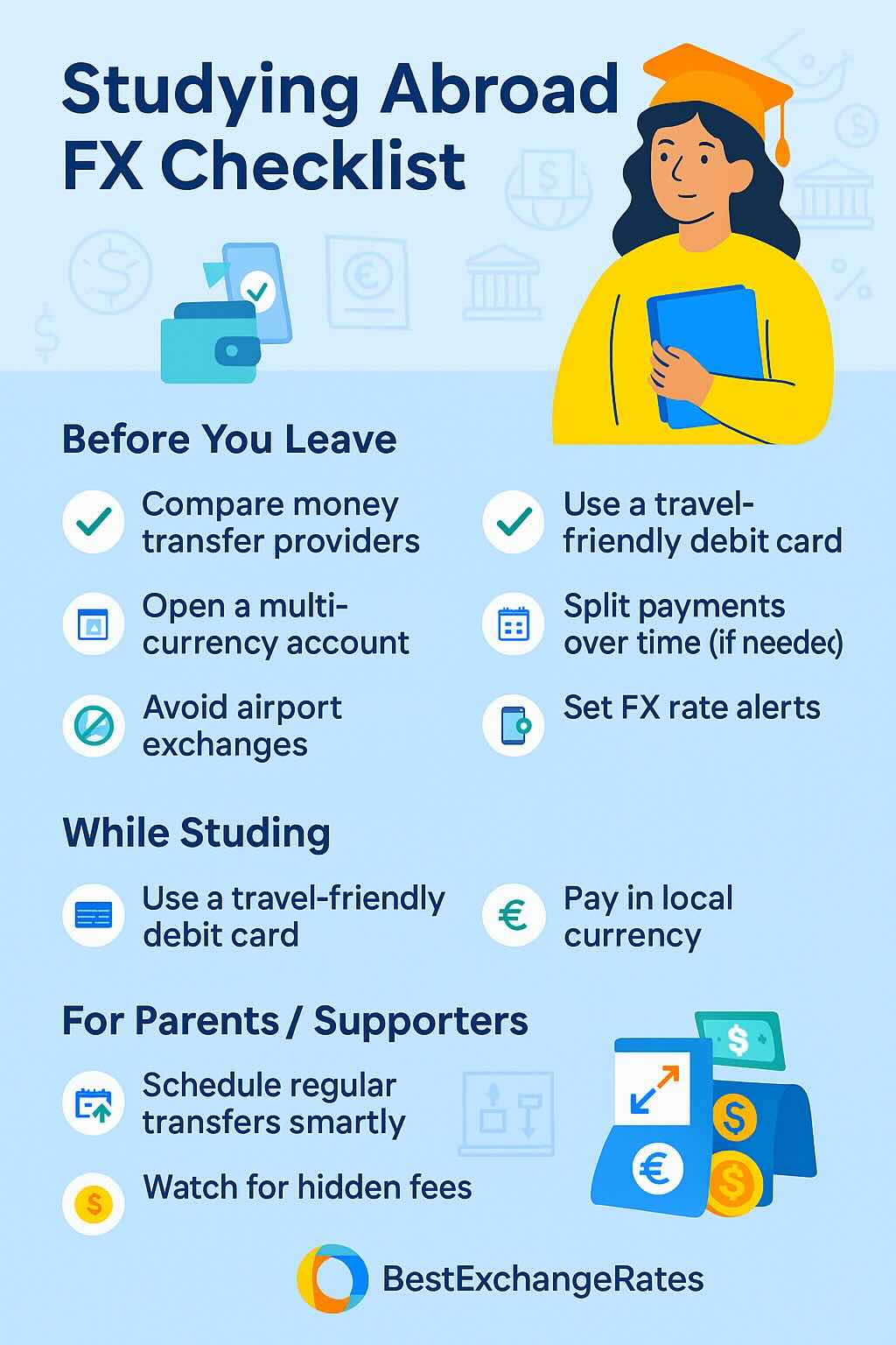 Money Saving Checklist for Studying Overseas